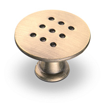Ручка мебельная кнопка перфорированная (медь) 69267