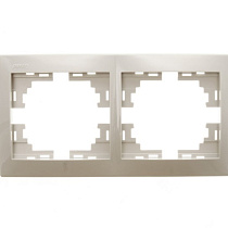 Рамка 2-м Мира горизонт. крем. Lezard 30788